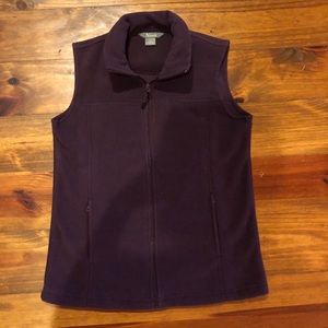 Natural Reflections NWOT Eggplant Fleece Vest